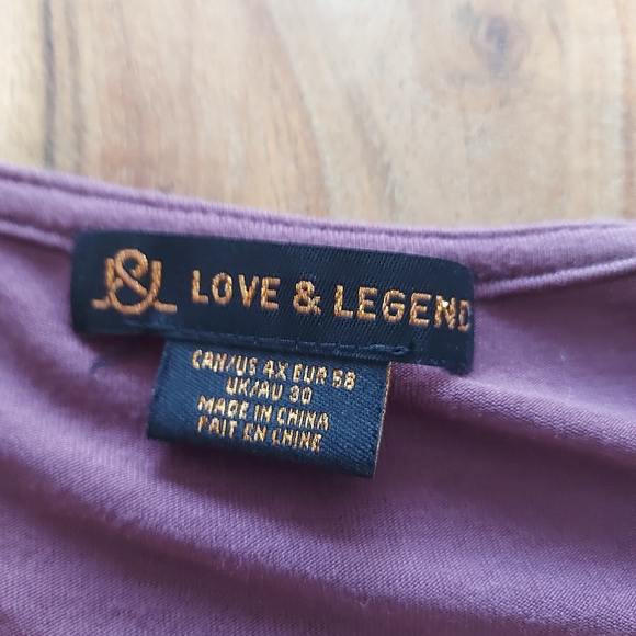 Love & Legend sleeveless embroidered top, plus size 4X - Picture 8 of 12